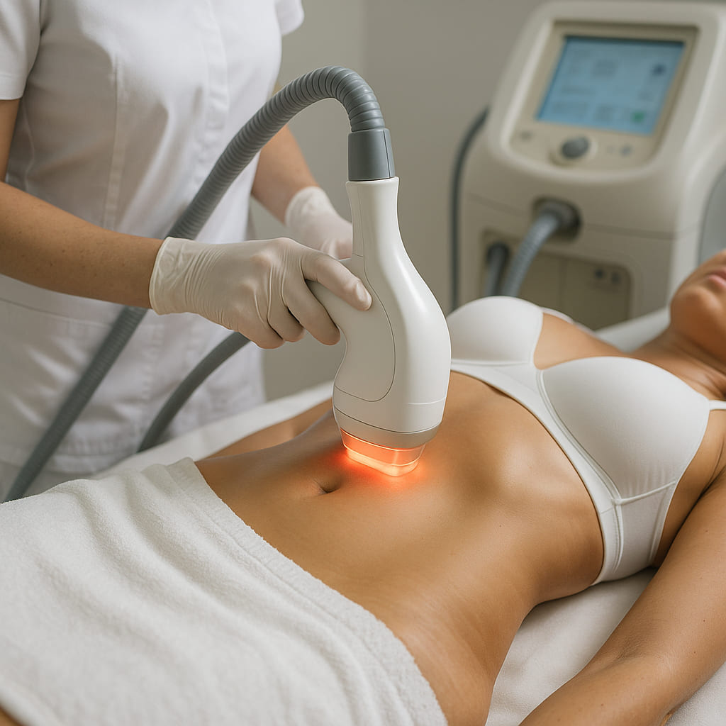 Dispositivo de remodelación corporal en uso