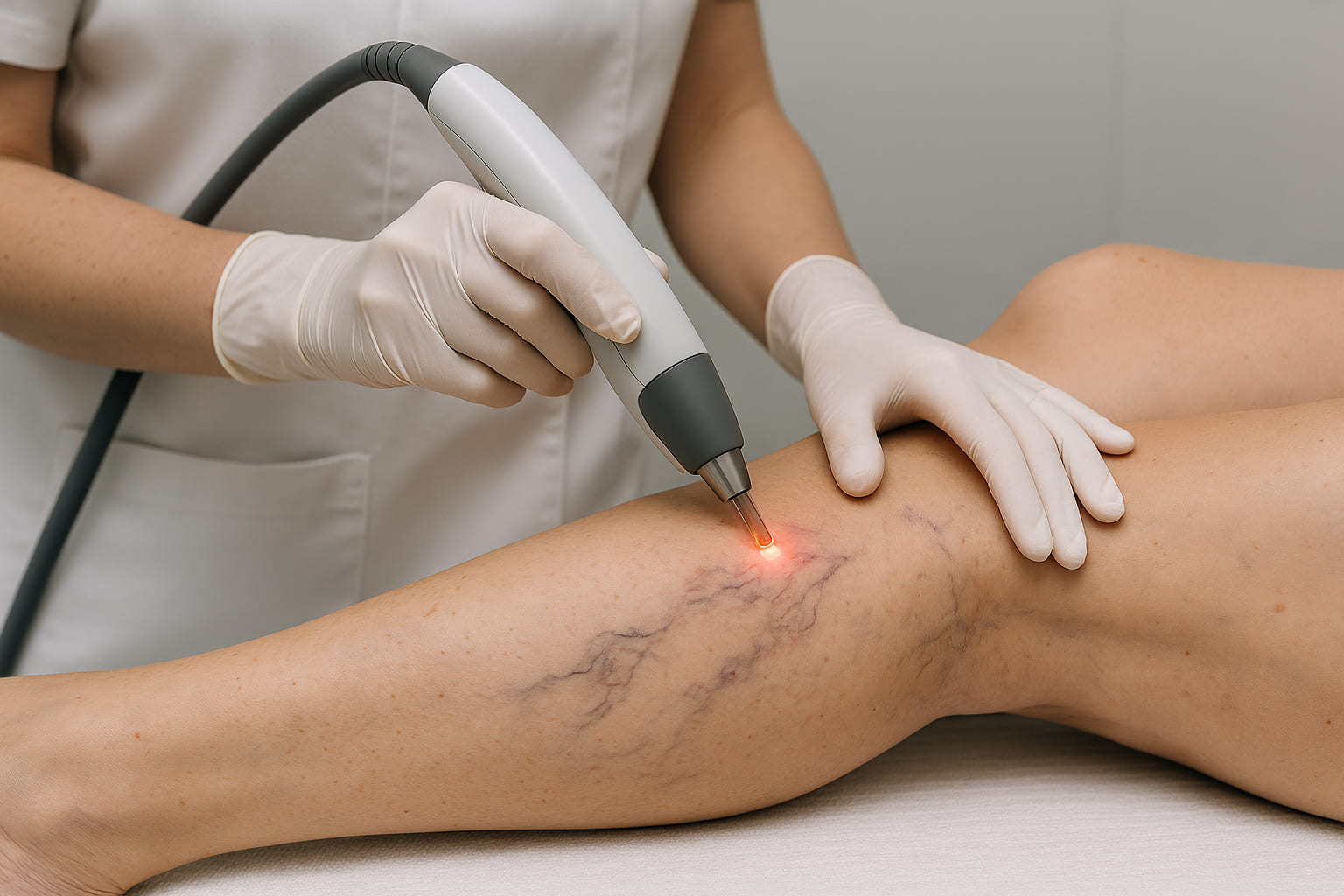 Láser tratando lesiones vasculares