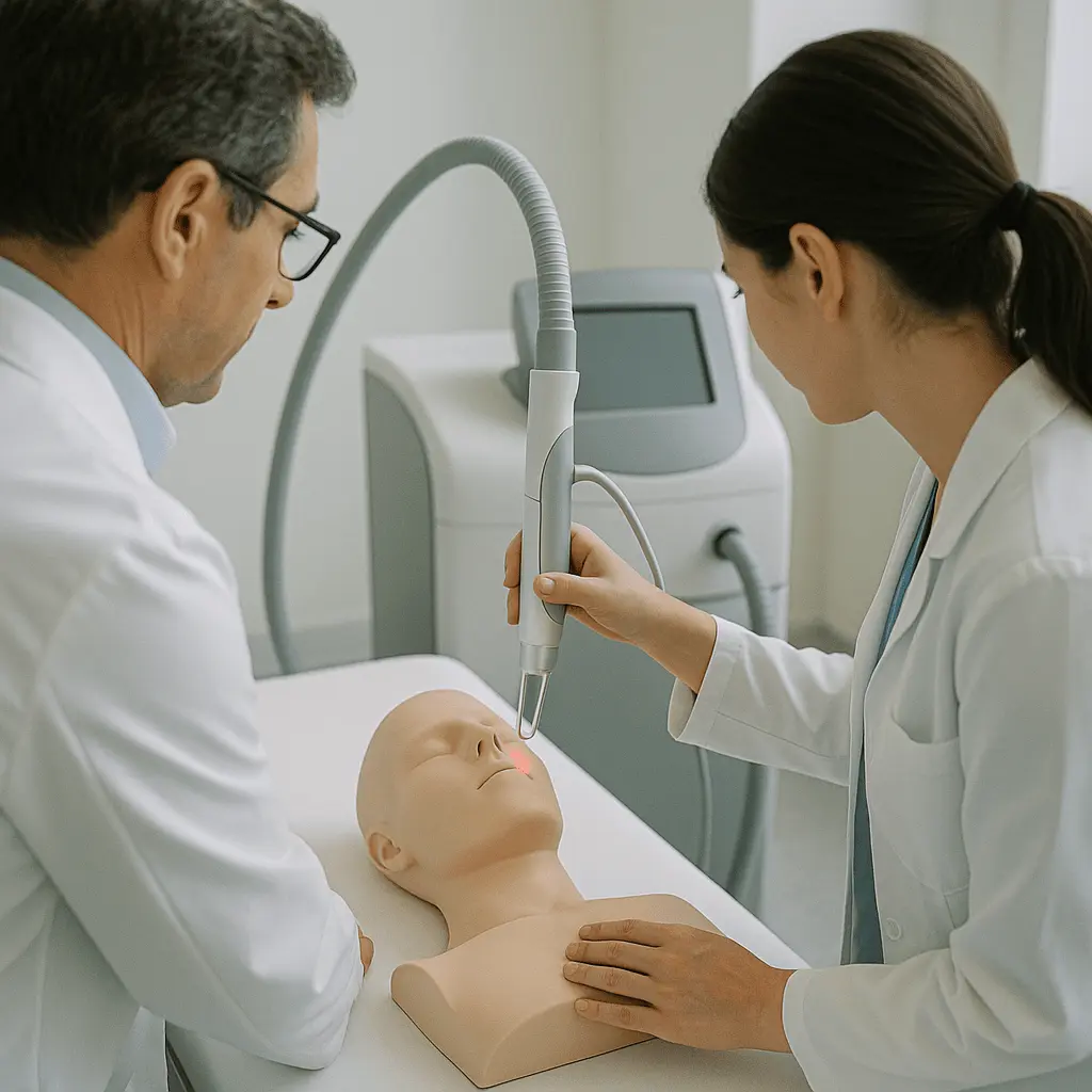 Formación práctica personalizada láser médico Madrid